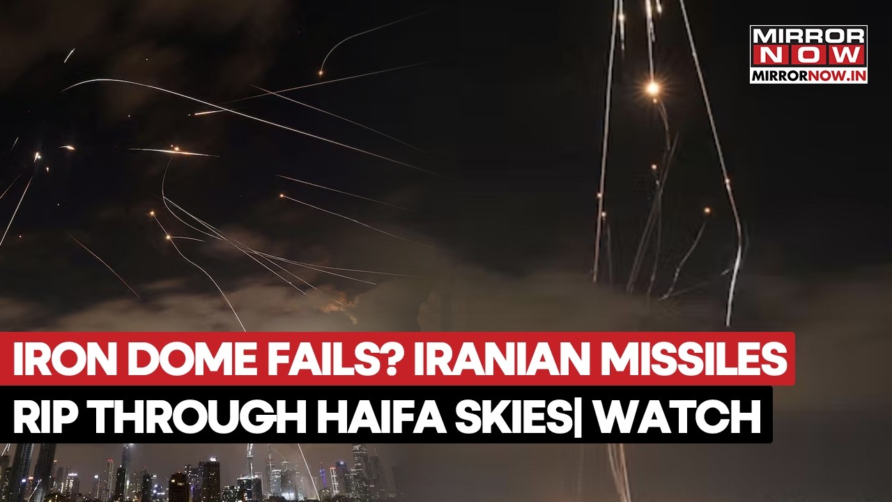 ON CAM: Iran's Missile & Cluster Bombs Rip Through Israel's Iron Dome As Haifa Turns To Battleground