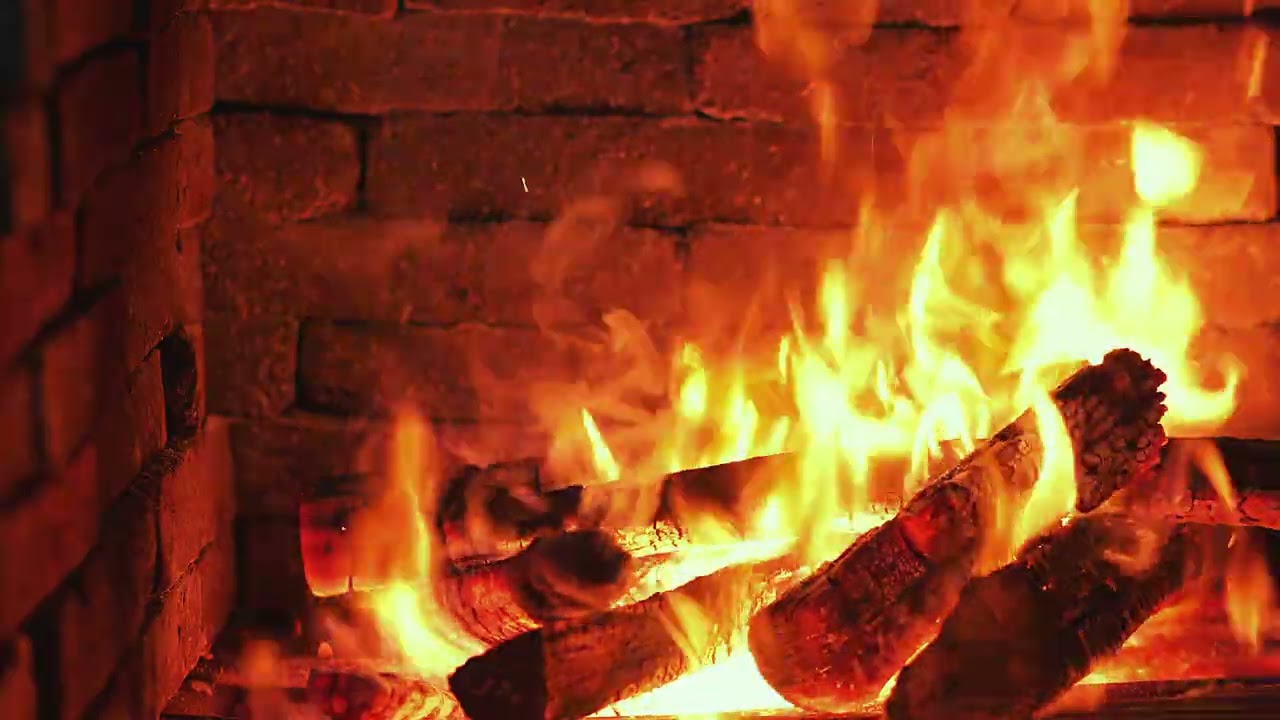 Winter Smooth Jazz Night – Soft Saxophone Lounge for Focus with Warm 4K Fireplace