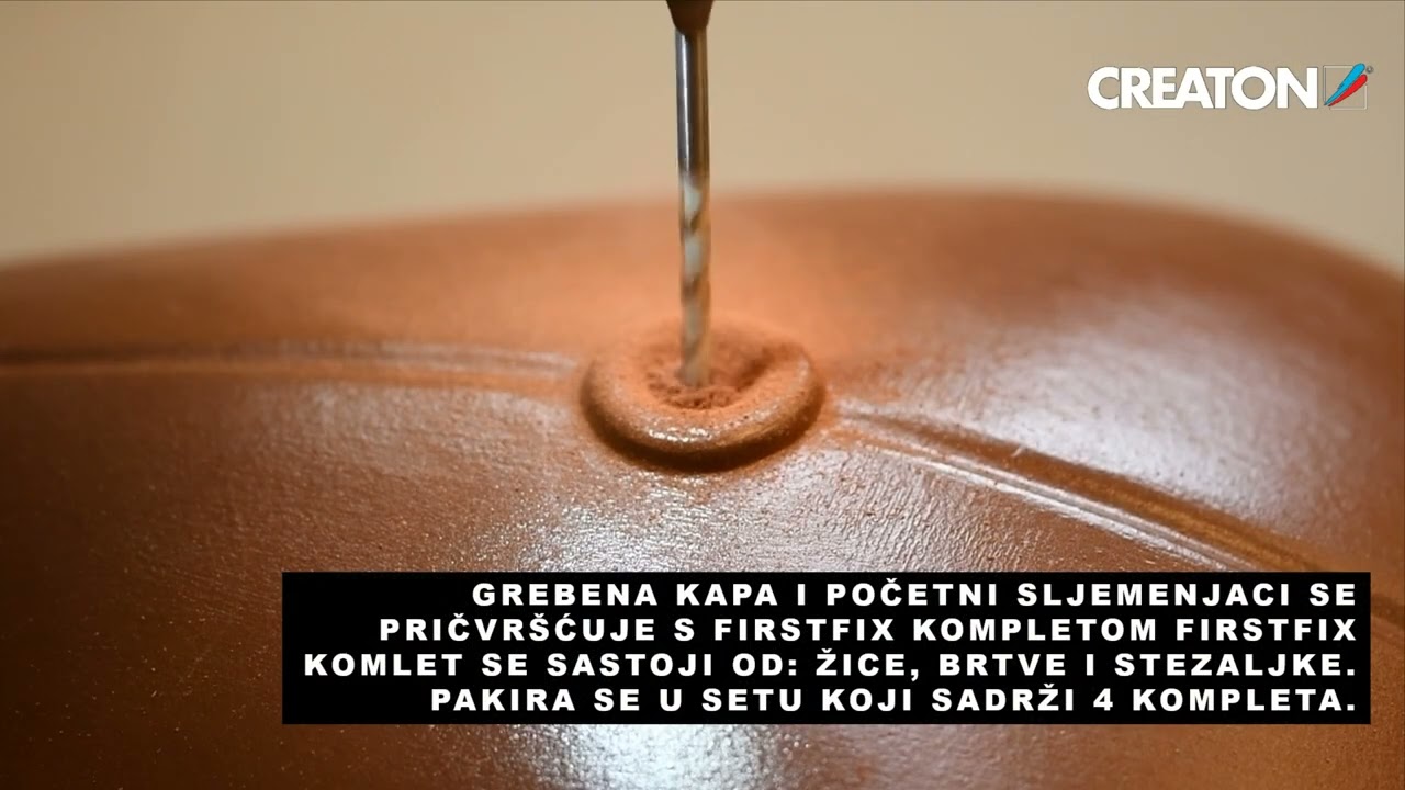 CREATON-Podsljemeni odzračni crijep s FIRSTFIX pričvršćivanjem