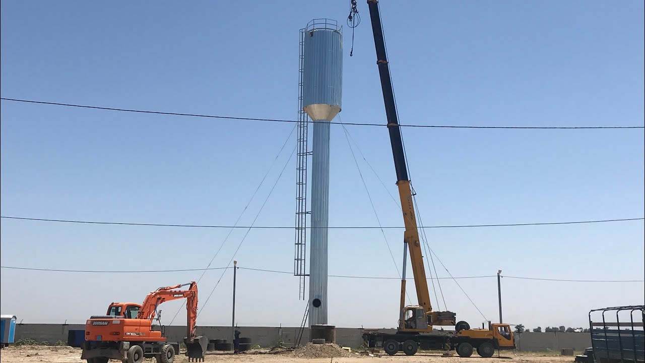 Монтаж водонапорной башни