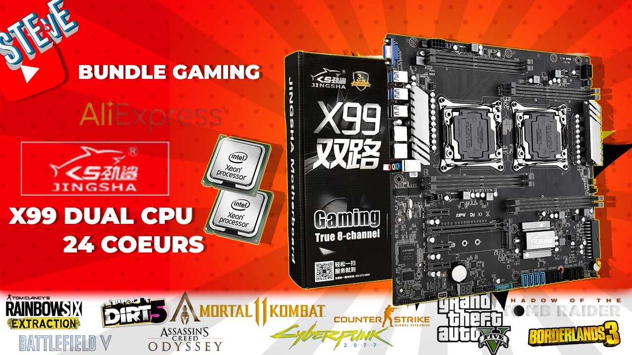 Un PC Gamer Aliexpress ! Dual CPU : 24 cœurs, 48 threads : Jingsha Dual-X99 (Full Turbo UNLOCK)