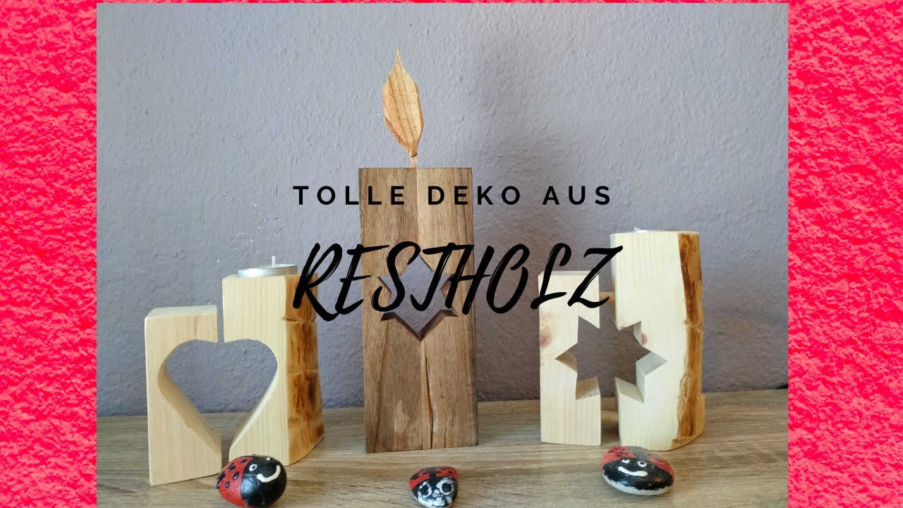 Holz Deko selber machen.. Diy super einfach.....
