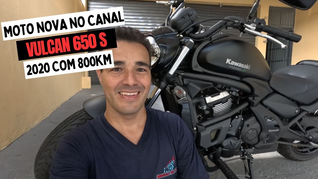 NOVA MOTO DO CANAL - KAWASAKI VULCAN 650 S - 2020 COM 800KM