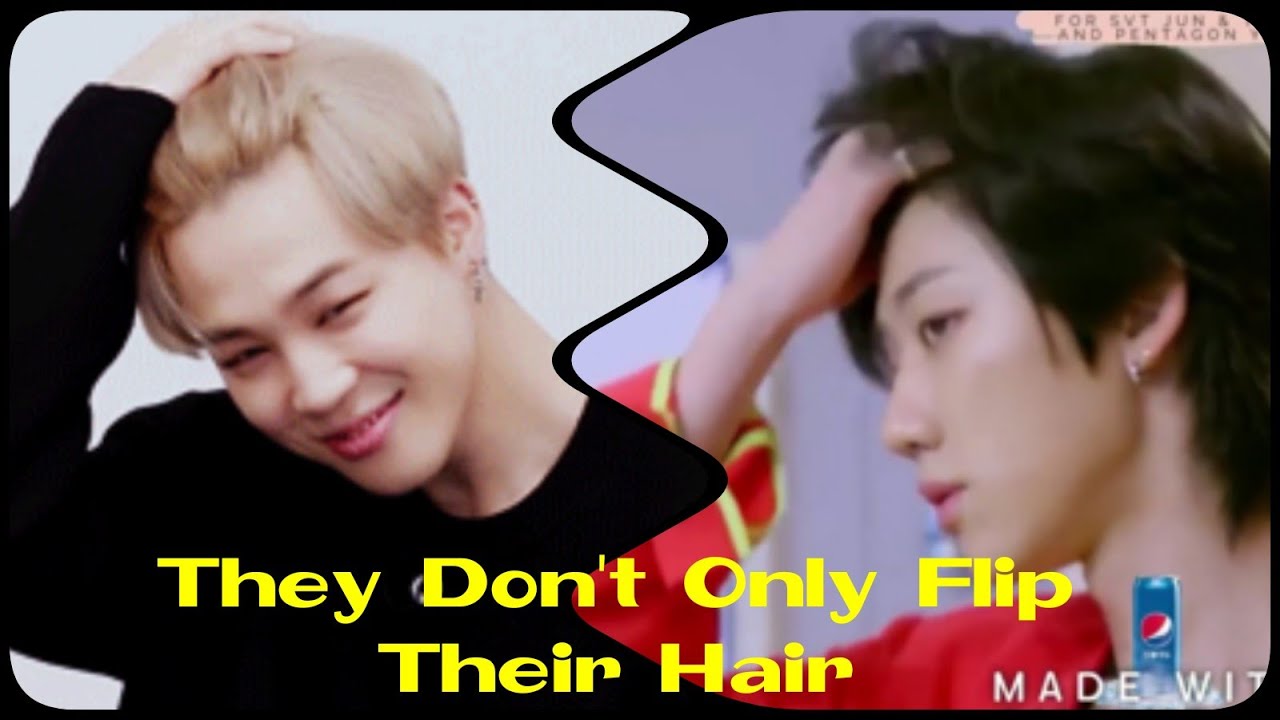 Bts and Seventeen Similarities 4.The8 and Jimin They don't only flip their hair but...