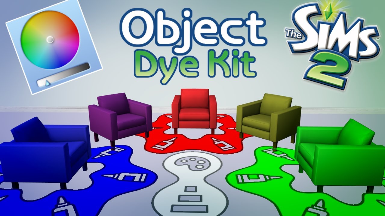 ЦВЕТОВОЙ КРУГ В СИМС 2 // Обзор на мод Object Dye Kit от SimNopke