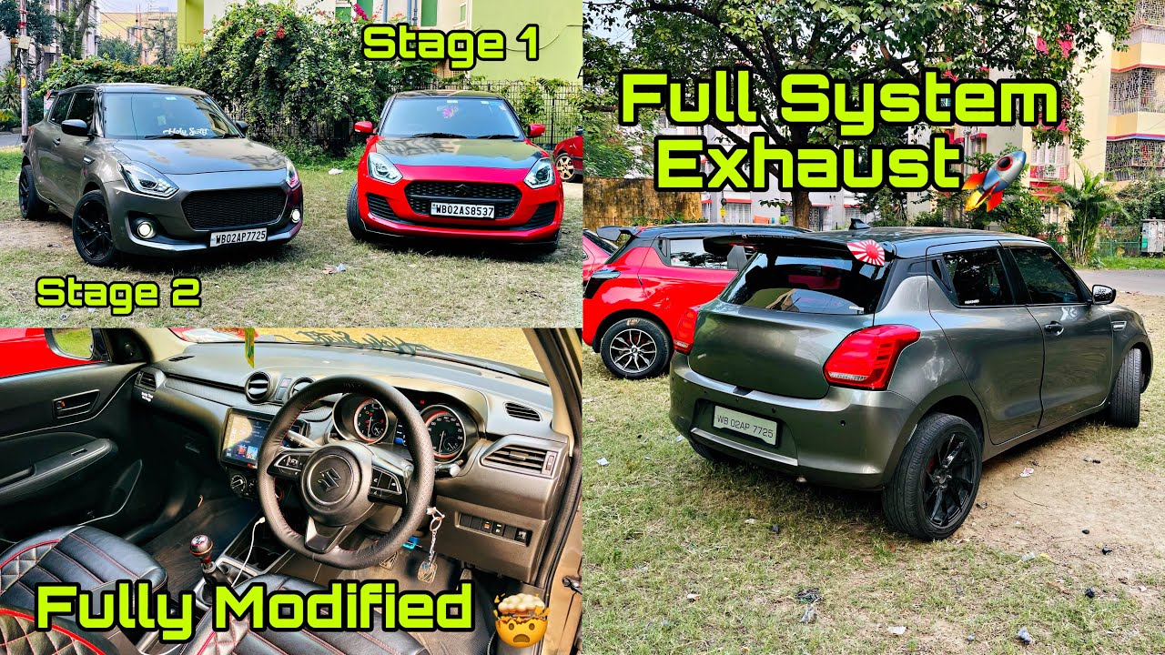 Most Modified Swift Of Kolkata 🤯 LXI To ZXI | Stage 2 Tune 🚀 Audio 🔊Interior |Alloys| Crazy Drive