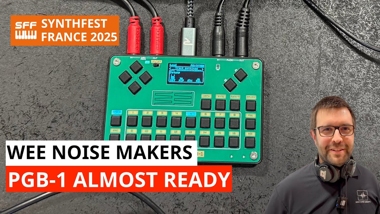 Wee Noise Makers PGB-1 Pocket Groovebox With Open-Source Firmware | SynthFest France 2025