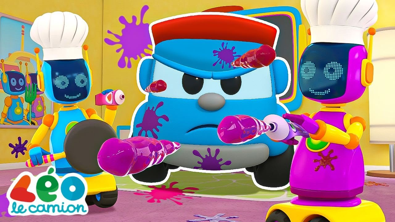 Chaos en сuisine : construisons une machine à laver ! 🧼 Animation avec Léo le camion et ses amis