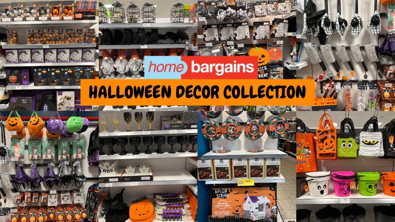 HOME BARGAINS HALLOWEEN DECOR COLLECTIONS WITH PRICE 2023 | HOME BARGAIN HAUL |TRAVELANDSHOP WITH ME