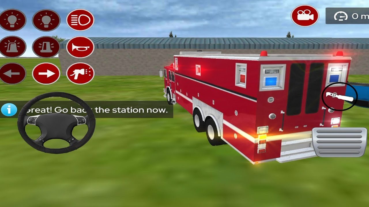 REAL FIRE TRUCK SIMULATOR CARS GAME POLICE