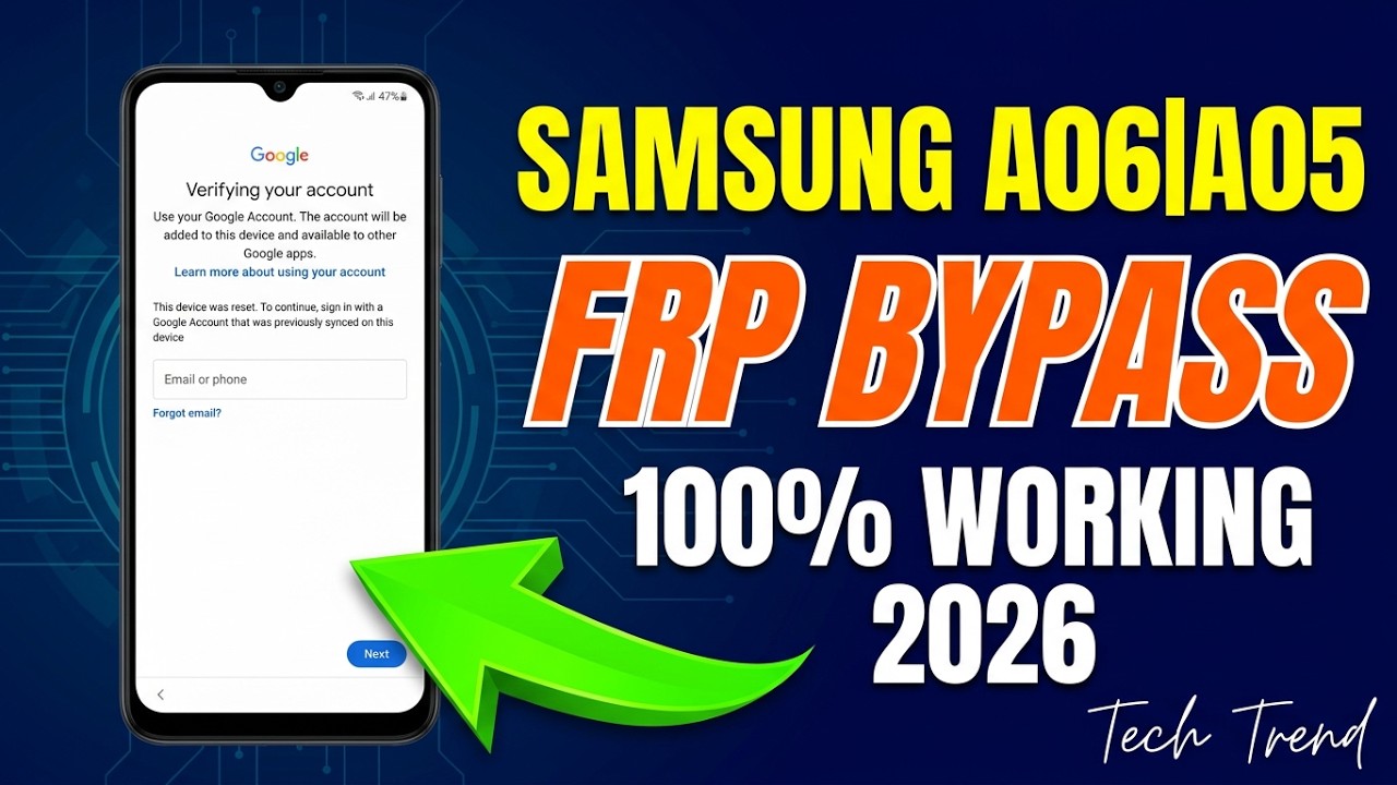 SAMSUNG A06|A05|A04e| FRP BYPASS 