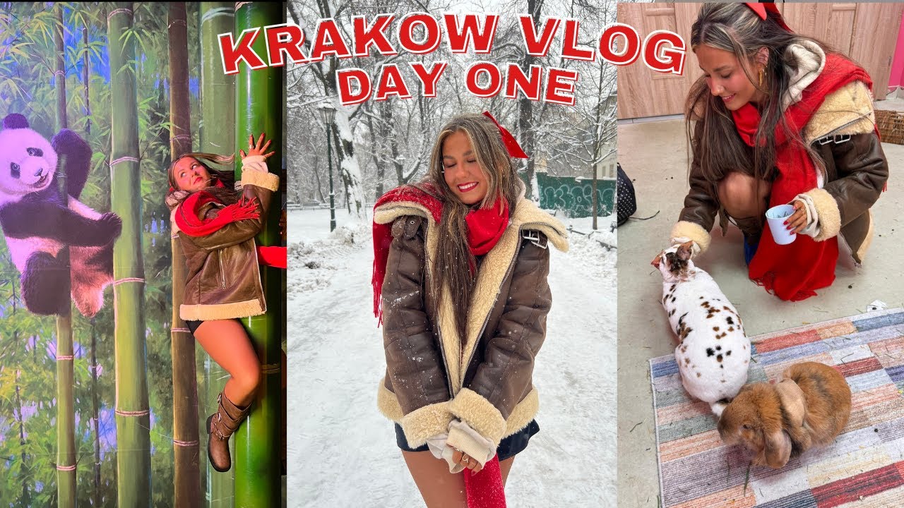 KRAKOW VLOG ☃️🇵🇱 | DAY 1 | MR PANCAKE | BUNNY CAFE | BEHAPPY | XMAS MARKETS | OLIO & MORE | NC