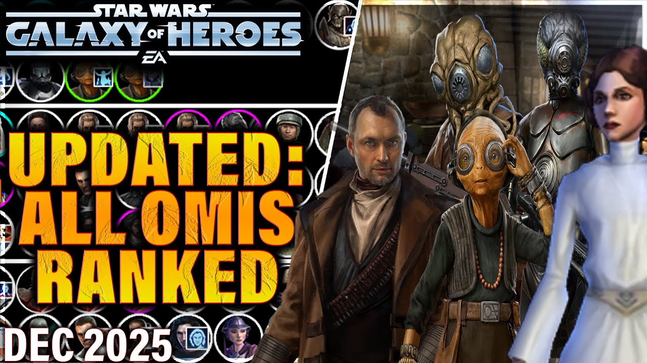 UPDATED: ALL OMICRONS RANKED (December 2025) #swgoh #omicron #starwars