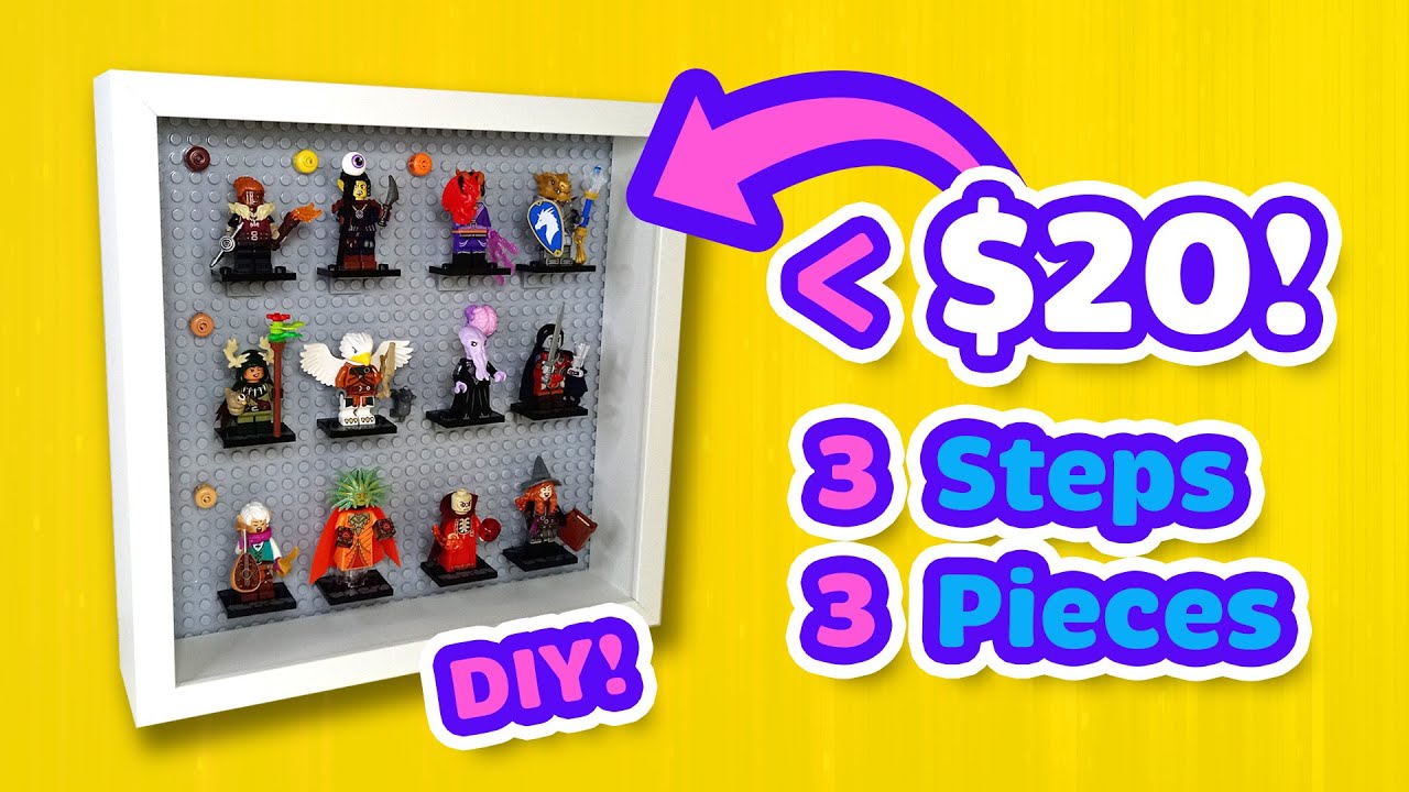 Как сделать своими руками демонстрационную витрину для минифигурок LEGO Shadowbox 2024 | 3 ПРОСТЫ...