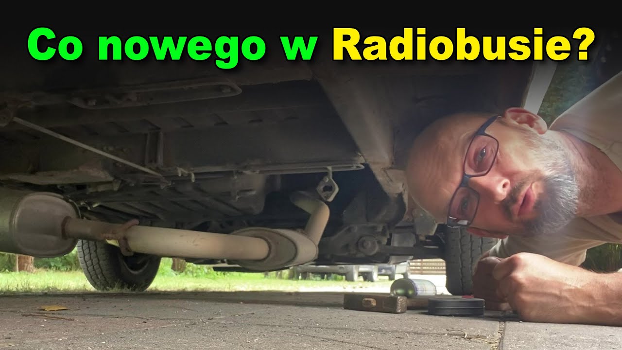 VLOG #015 - Raport z Radiobusa. Naprawiłem tłumik, założyłem rolety i nowy stolik do lajfienia