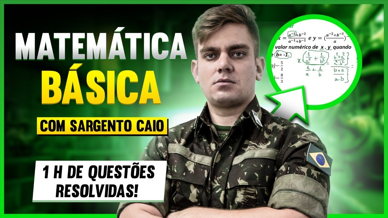 1 HORA de Matemática Básica com o Sgt Caio