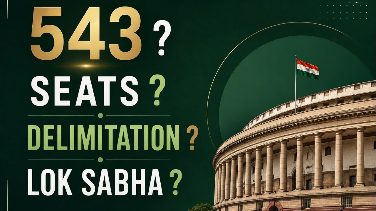 DELIMITATION , CENSUS , LOK SABHA 543 seats , why ? More Tomorrow?