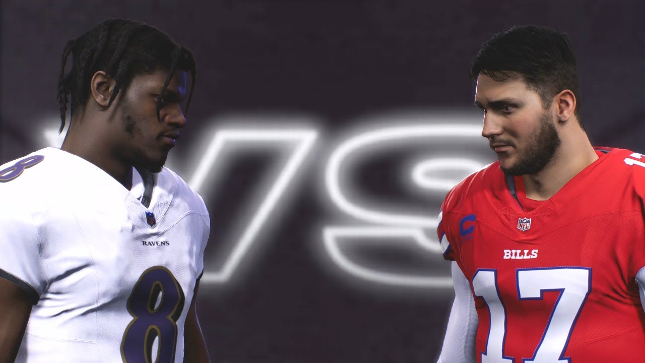 Madden NFL 25 - Baltimore All-Time Ravens Vs Buffalo All-Time Bills PS5 Simulation
