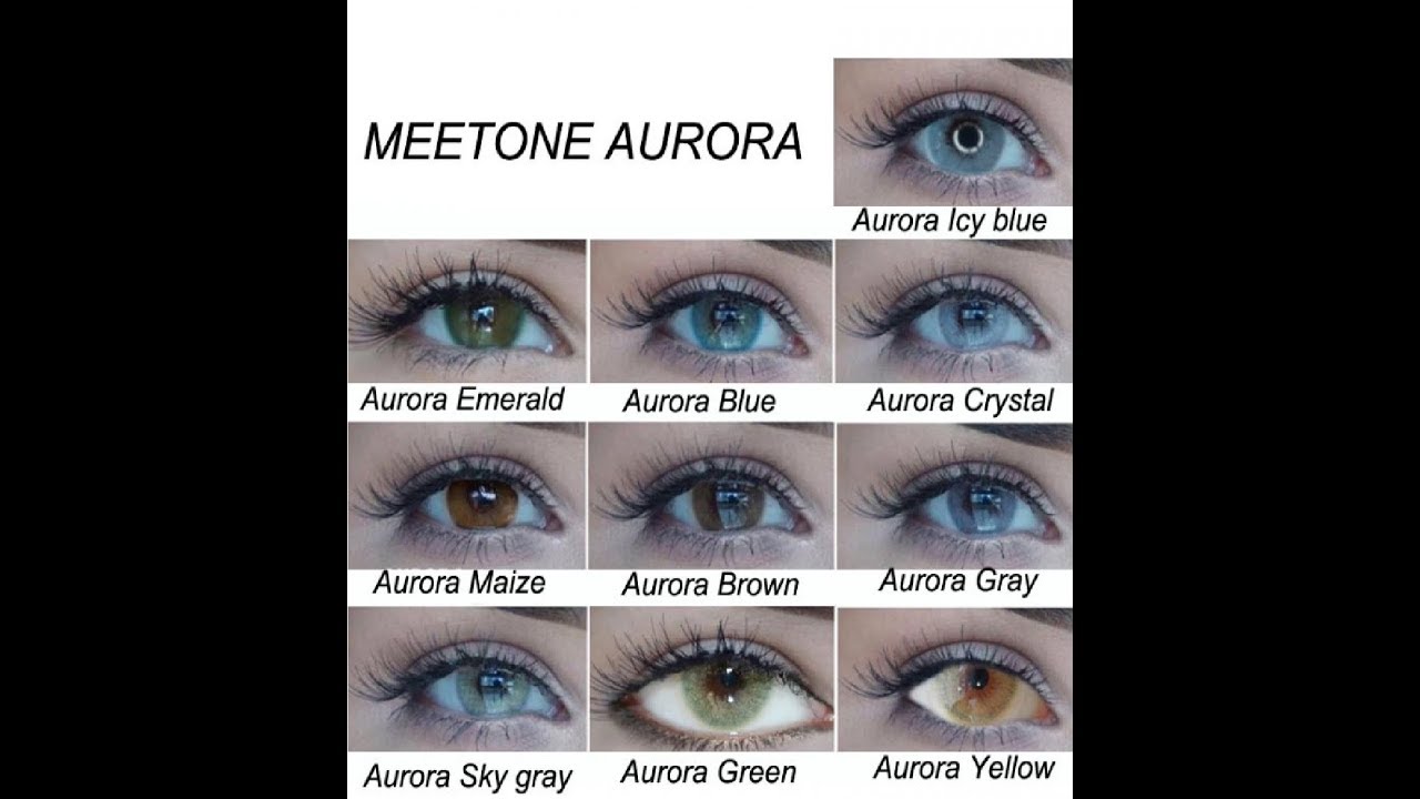 Lentes De Contato Meetone Coleção Aurora Todas As Cores