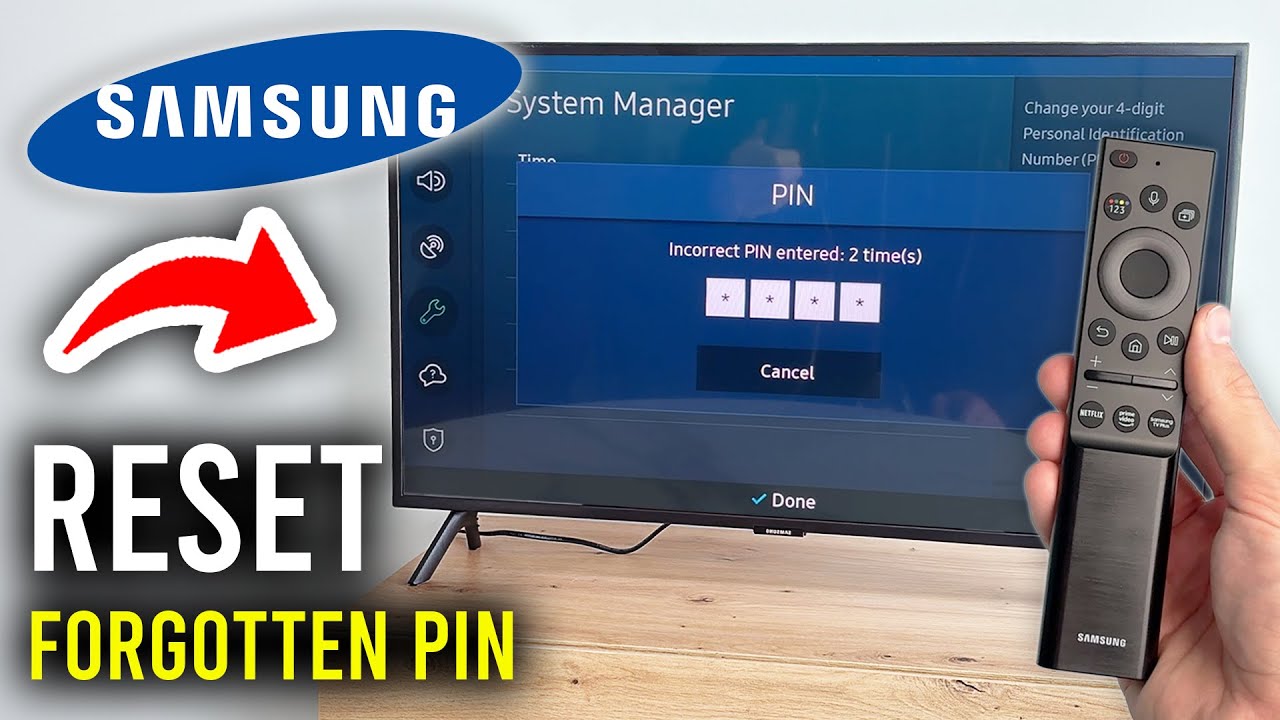 How To Reset Forgotten Pin On Samsung Smart TV - Step By Step