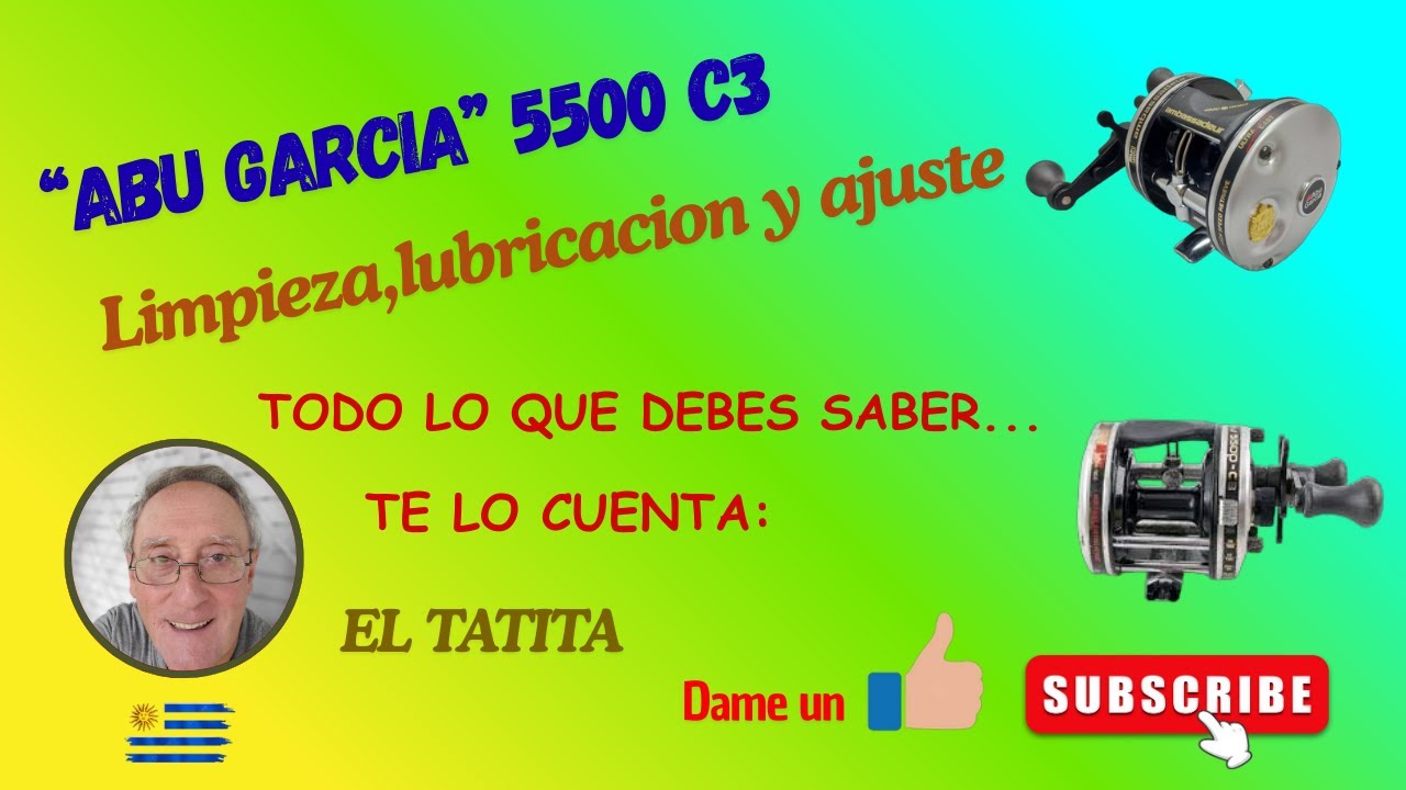ABU GARCIA 5500 C3 - Desarme - Lubricacion - Ajuste