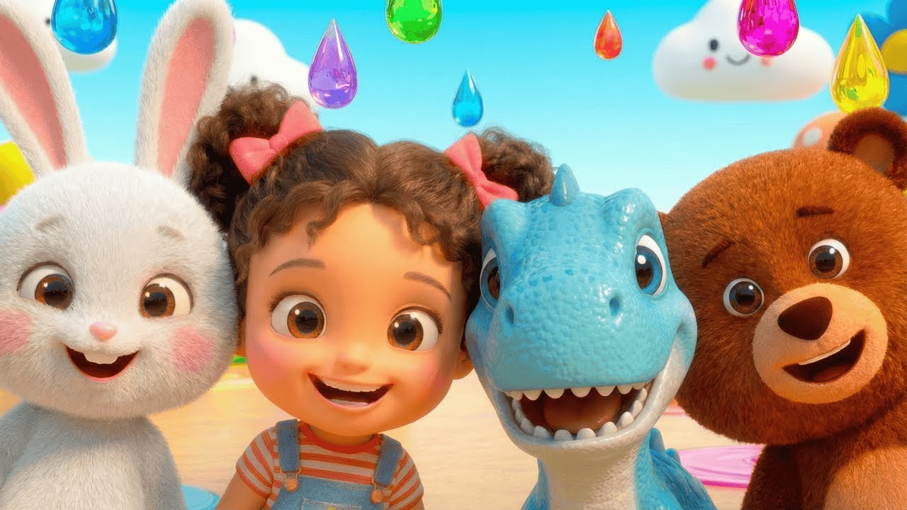 It's Raining, It's Pouring! ☔ Fun Kids Music & Dance Video! | Nursery Rhymes with Mimi and Melo