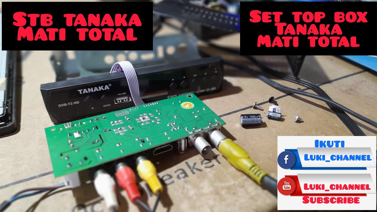 Cara memperbaiki stb set top box tanaka mati total #stb #settopbox #tanaka