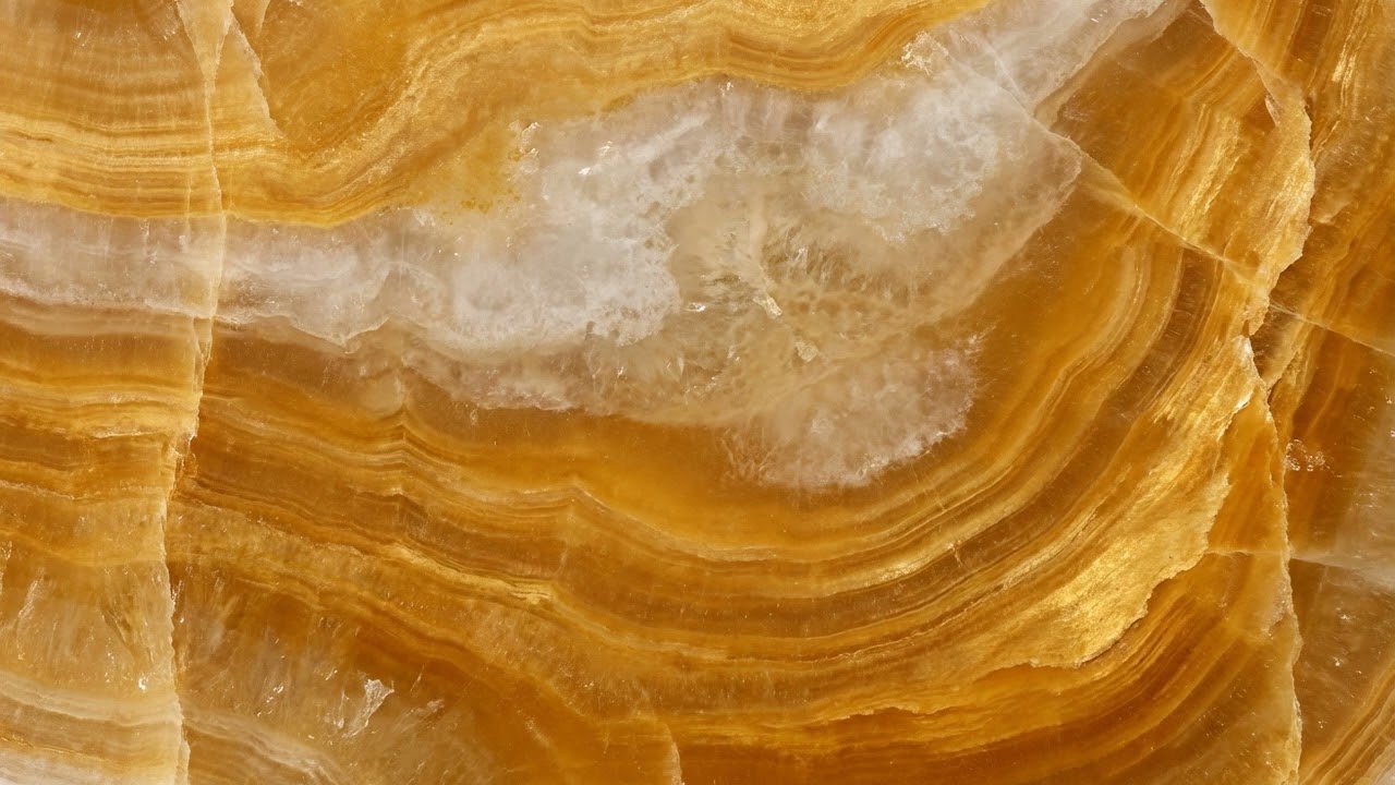 TV ART FRAME - Onyx Marble - Golden Honey Glow - 4K Ambient Screensaver