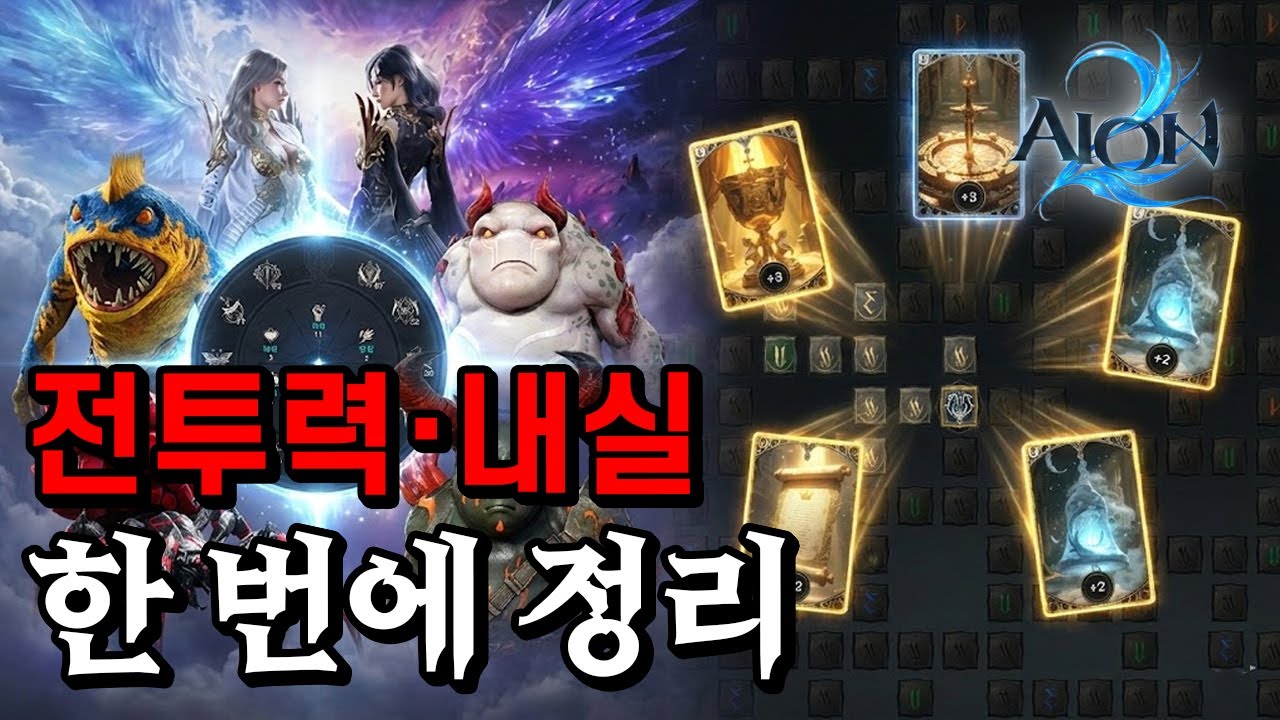 [아이온2] 전투력과 내실 등 강해지는 방법 모두 모아왔습니다
