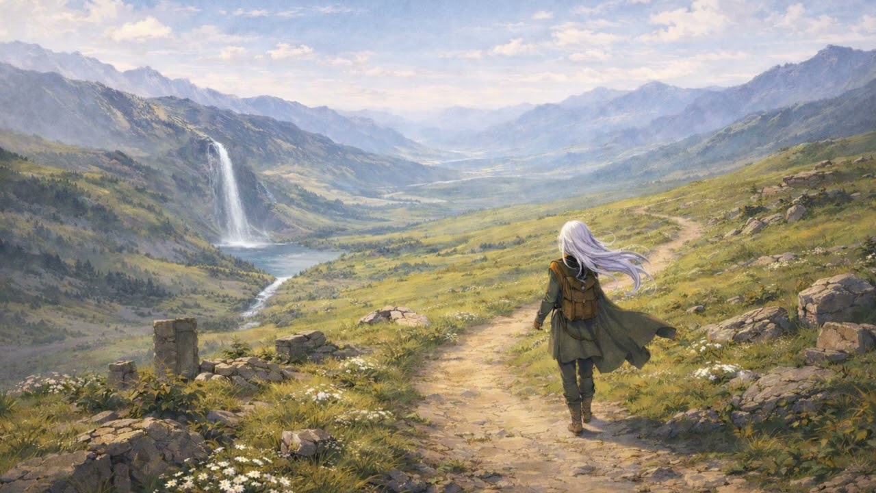 Forgotten Paths — Walking Beyond the Highlands | Calm Fantasy Journey Music (1 Hour)