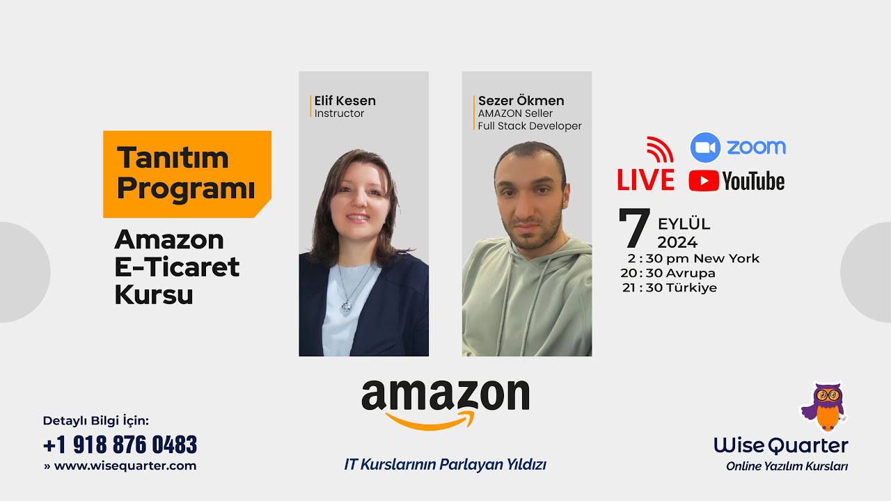 Amazon E-Ticaret Kursu Tanıtım Programı | Wise Quarter