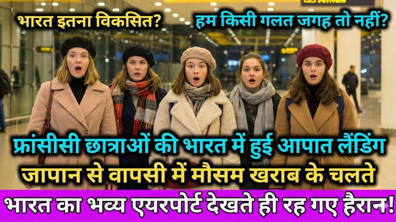 फ्रांस की छात्राओं की भारत में आपातकालीन लैंडिंग! नए भारत को देखकर रह गए दंग! दुनिया में भारत