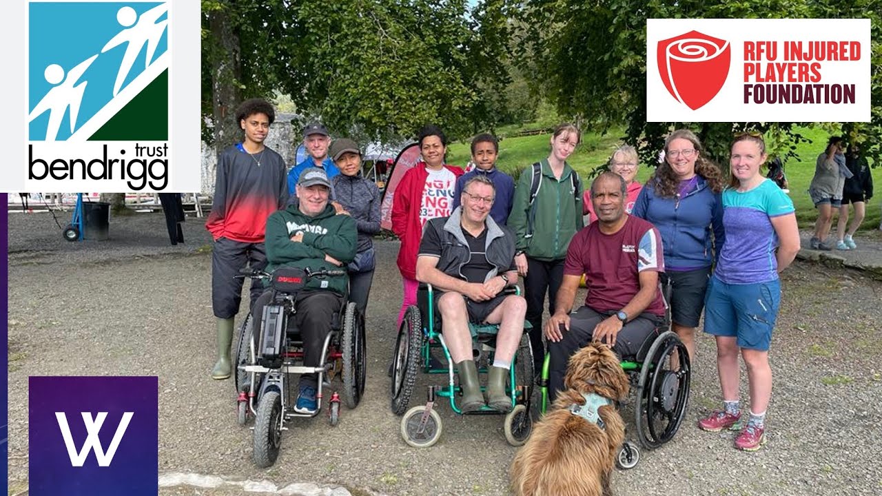 Bendrigg Part 2 Injured rugby players go canoeing on Lake Windermere accessible adventure holiday