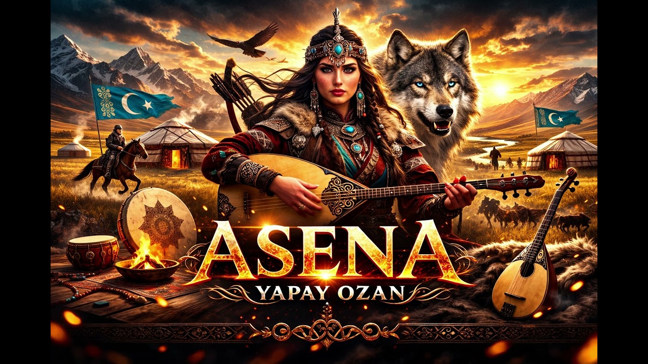 🐺 ASENA - Türk'ün Özü | Epik Orta Asya ve Dombra Müziği (Yapay Ozan)