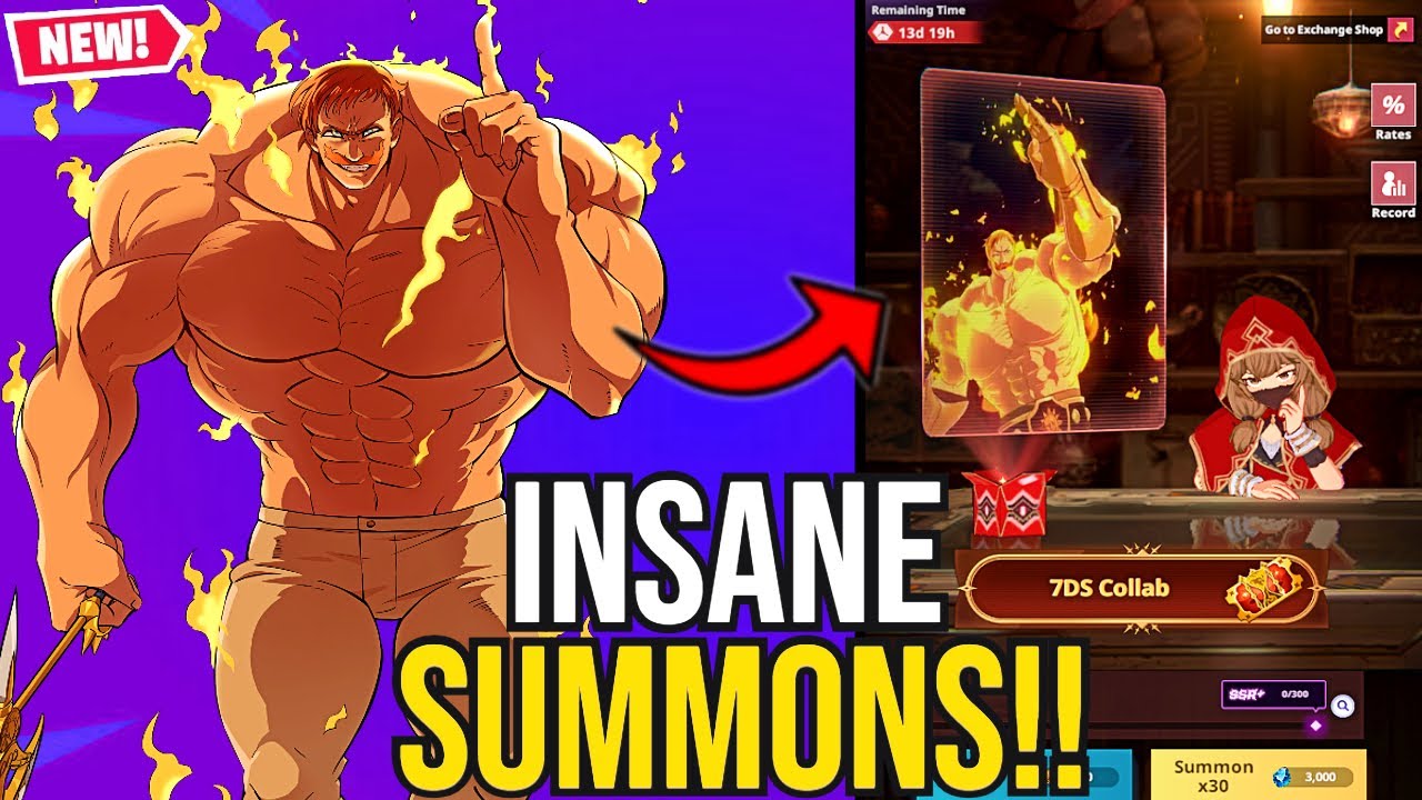 7DS COLLABORATION SUMMONS!! CAN WE GET 3 RED STAR ESCANOR?! |Tower of god: New World|