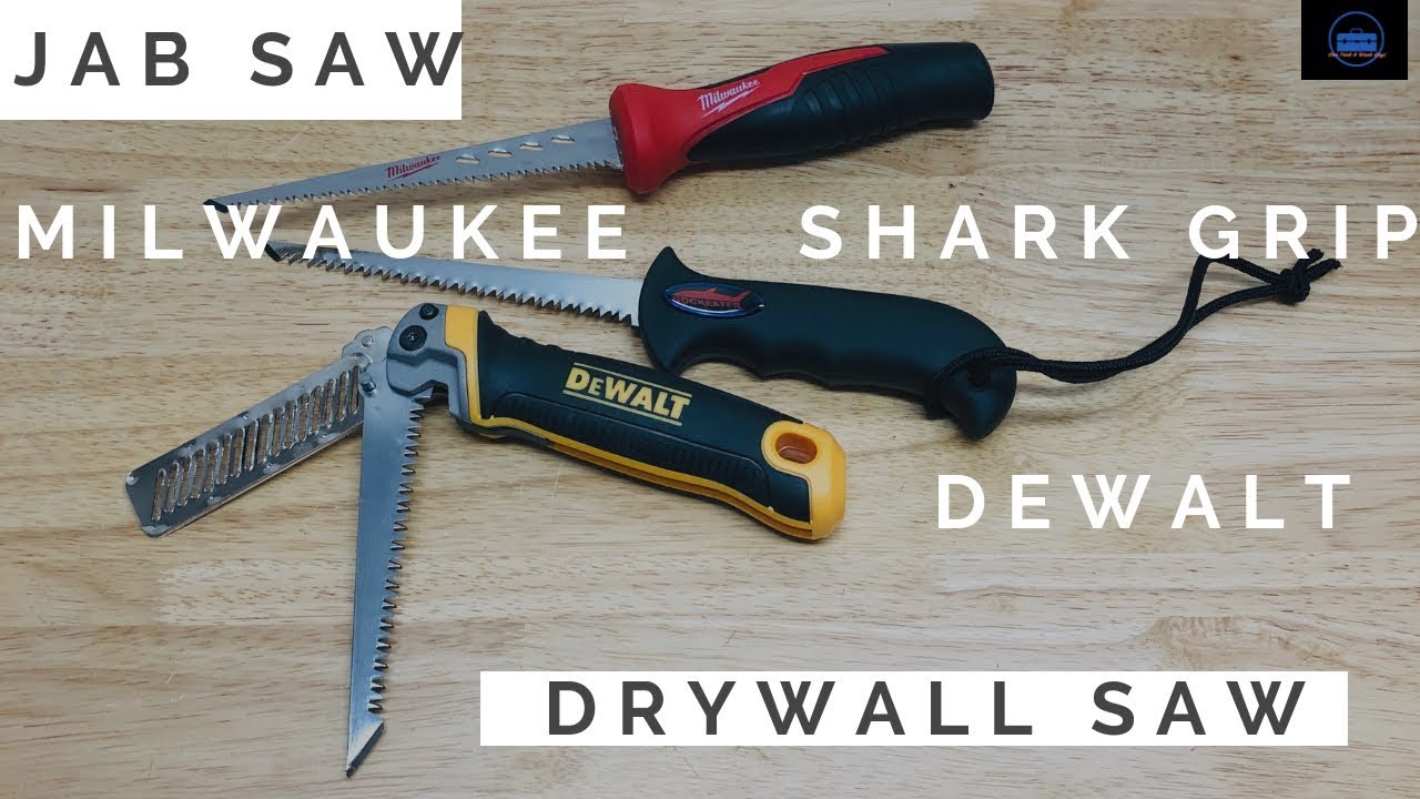 Building A Tool Bag (Jab Saw Milwaukee 48-22-0304, Shark Grip Drywall Saw, DeWalt DWHT20123)