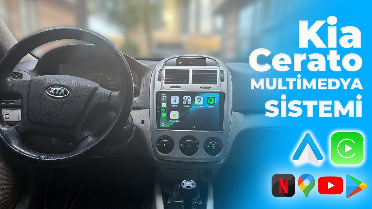 Kia Cerato (2004 - 2006) CarPlay ve AndroidAuto Destekli Android Multimedya Sistemi➡ 22-577