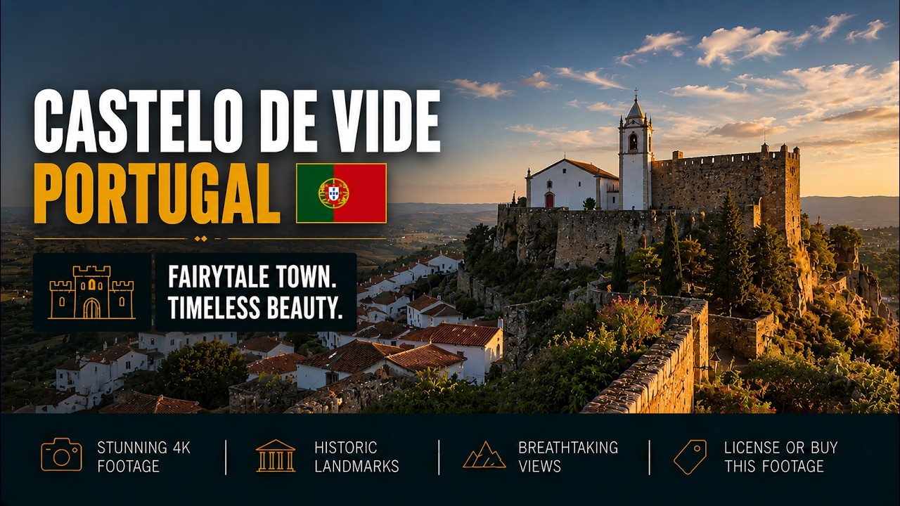 Castelo de Vide ● Portugal 🇵🇹 【4K】 Aerial Cinematic Drone