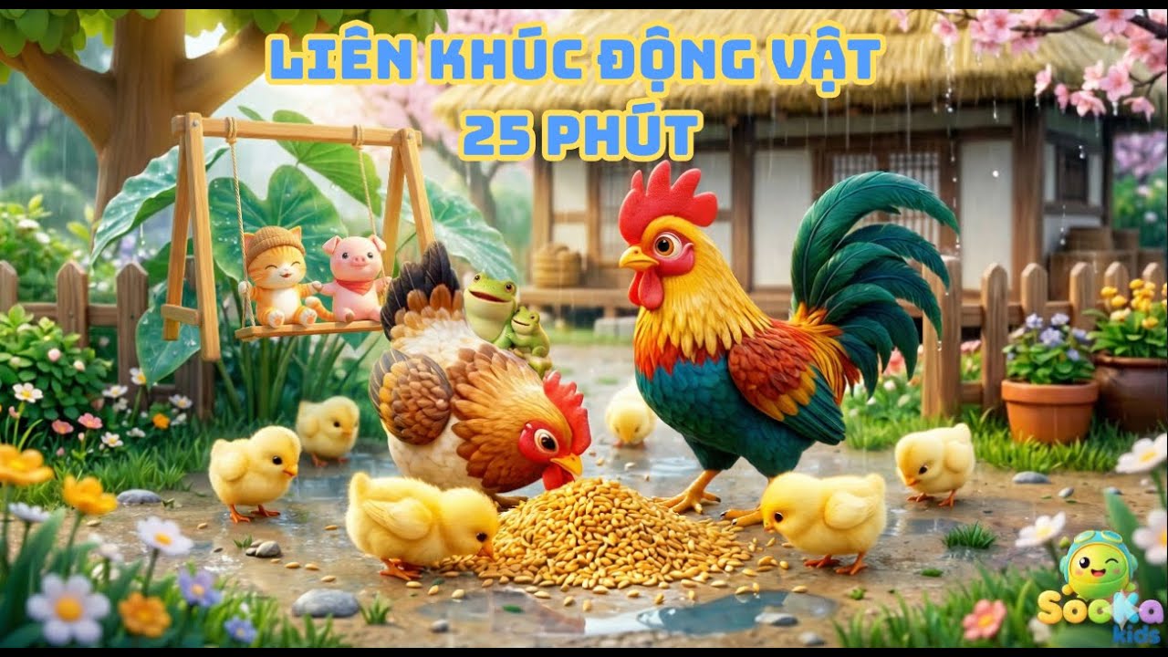 Liên Khúc 25 Phút Nhạc Động Vật Đáng Yêu I Bé Ăn Ngon, Ngủ Ngon, Chơi Vui I SooKa Kids I 2026