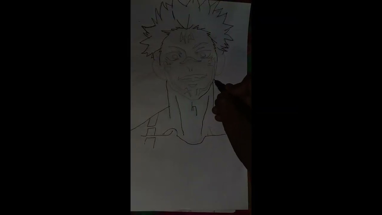 How to draw sukuna || sukuna drawing