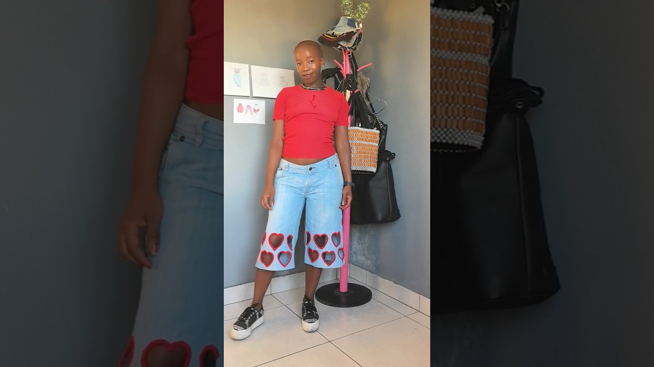 How to Style Heart Cut-Out Jorts for Any Occasion❤️ #sustainablefashion #ootdguide #valentinesoutfit