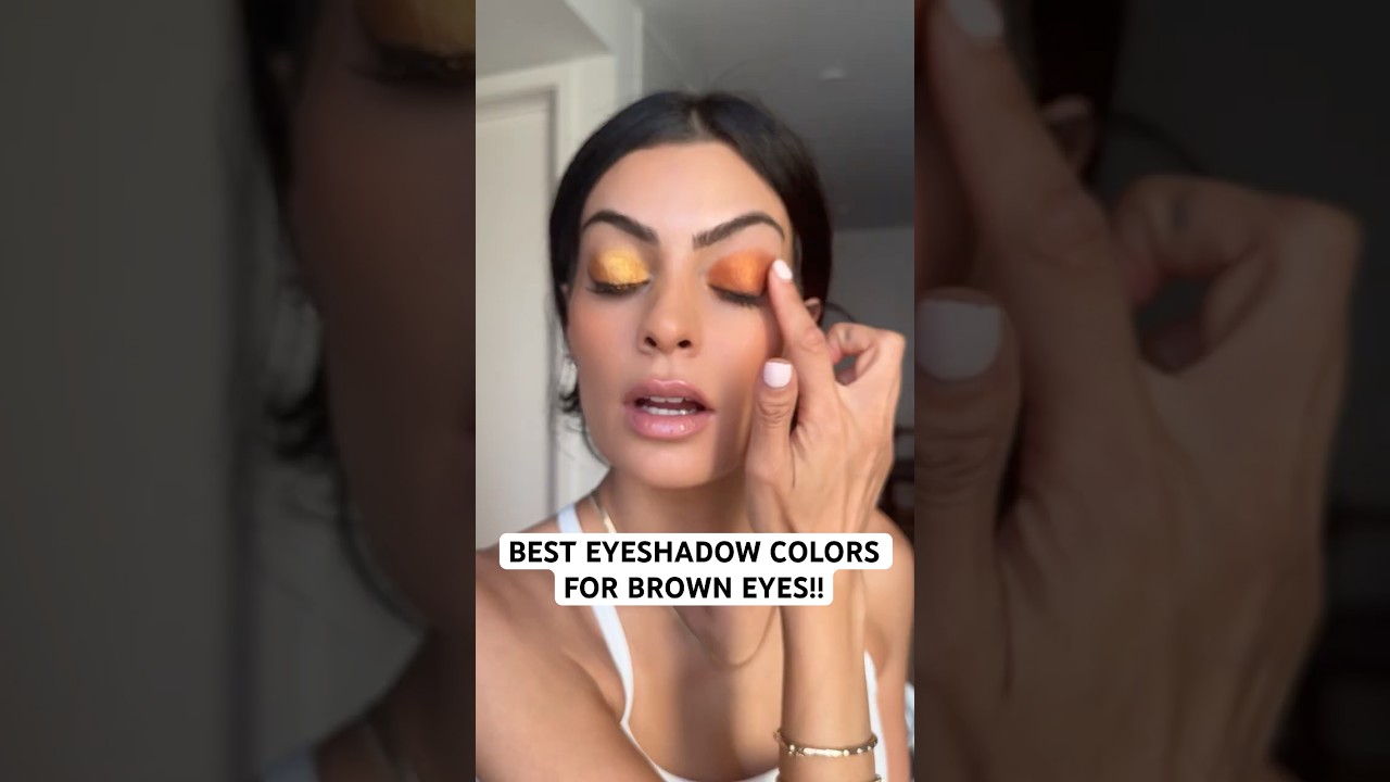 These are the BEST eyeshadows for brown eyes!!