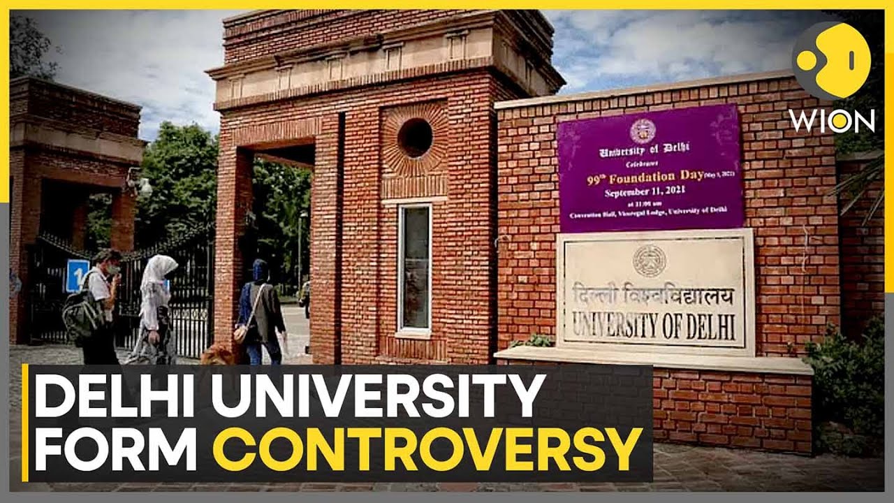 Delhi University's Admission Form Sparks Outrage, Form Lists 'Muslim' As Language | WION