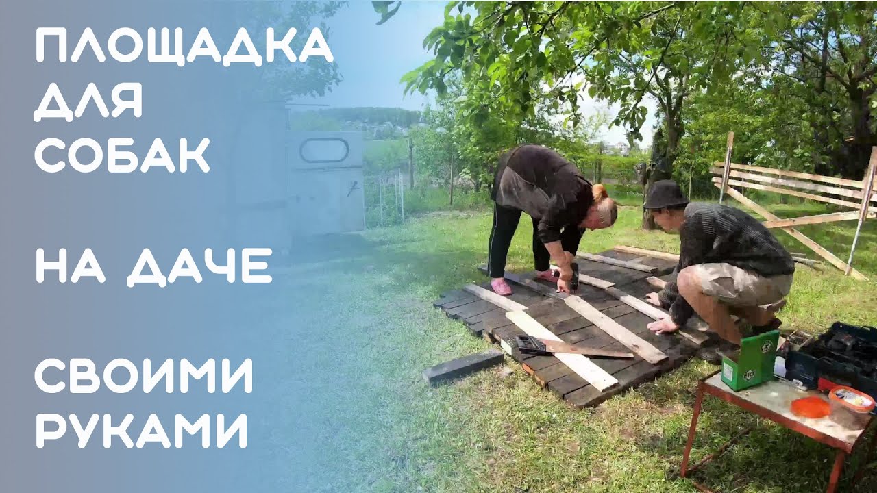 Площадка для собак своими руками на даче. Полезное просто.