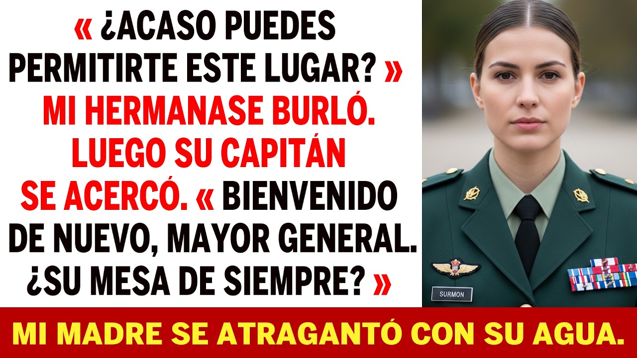 En La Cena Me Llamaron Perdedor, Pero El Capitán Dijo: “Bienvenido, Mayor General”.