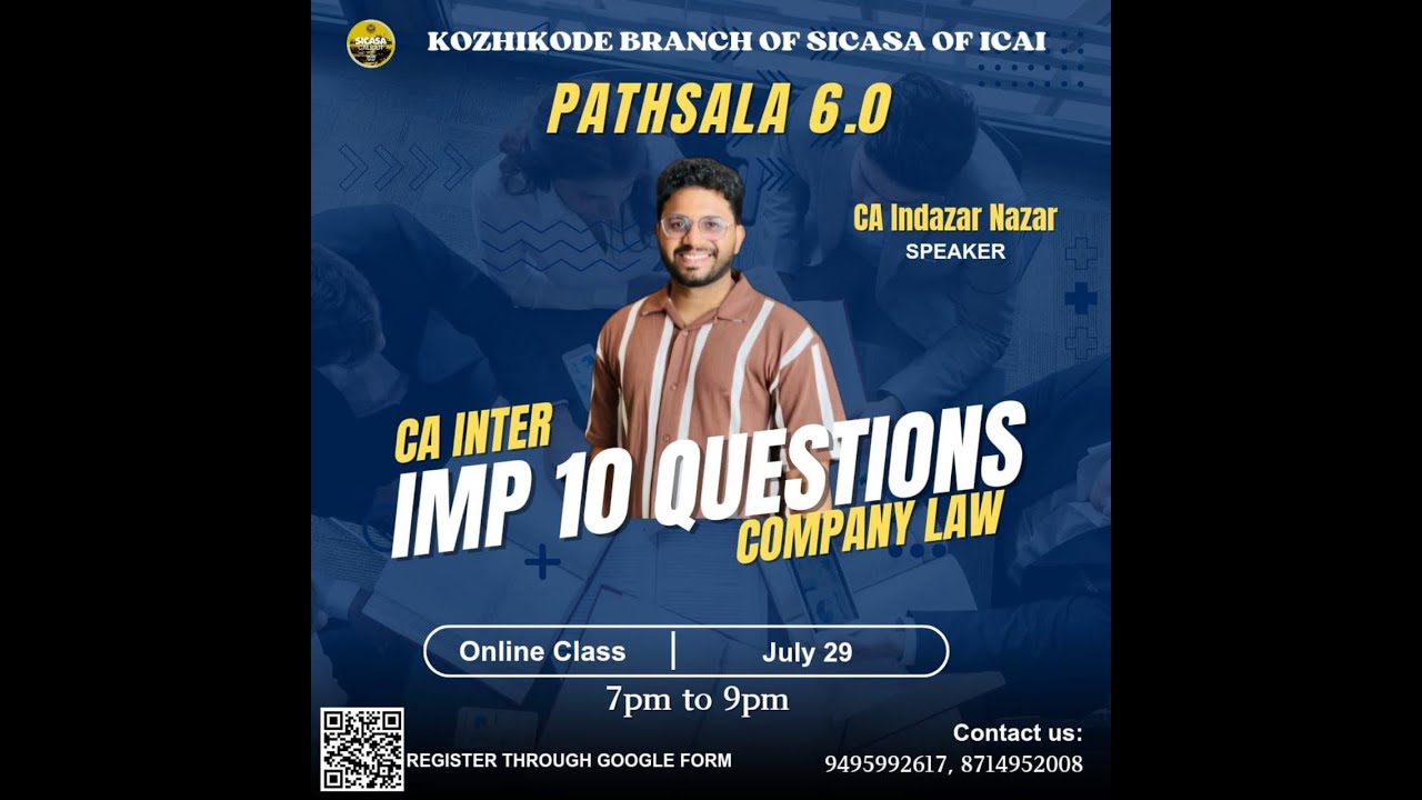 part 2 CA Inter COMPANY LAW Revision #cainterlaw #caresults