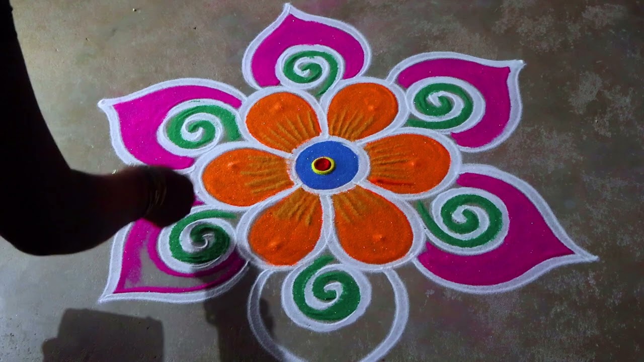 Puratasi madham 3*2🌻 rangoli kolam🌻navaratri special🌻muggulu designkolam🌻saraswati pooja kolam