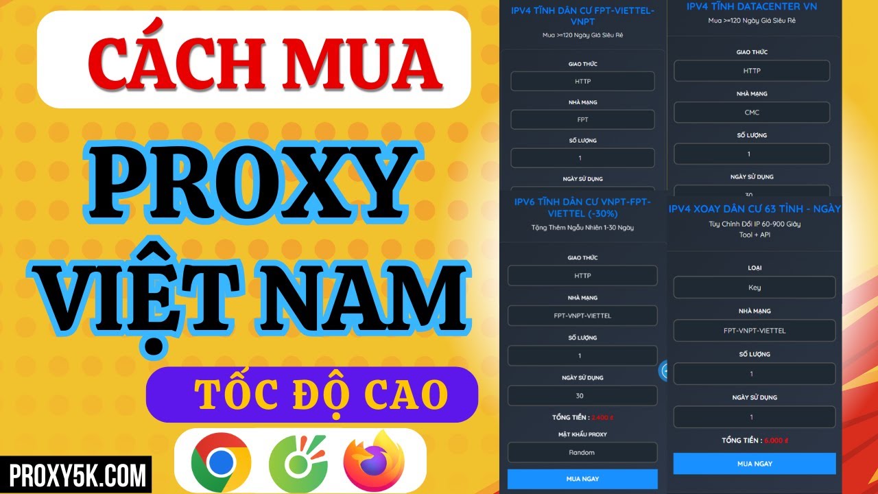 Mua Proxy Việt Nam Gi&aacute; Rẻ, Uy T&iacute;n | C&aacute;ch Mua Proxy Chất Lượng