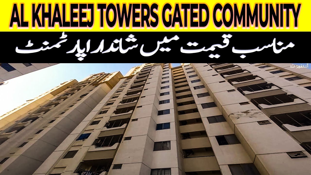 Luxury 3 Bed D.D. Apartment for Sale in Al Khaleej Towers I Federal B Area Karachi | Gated Community