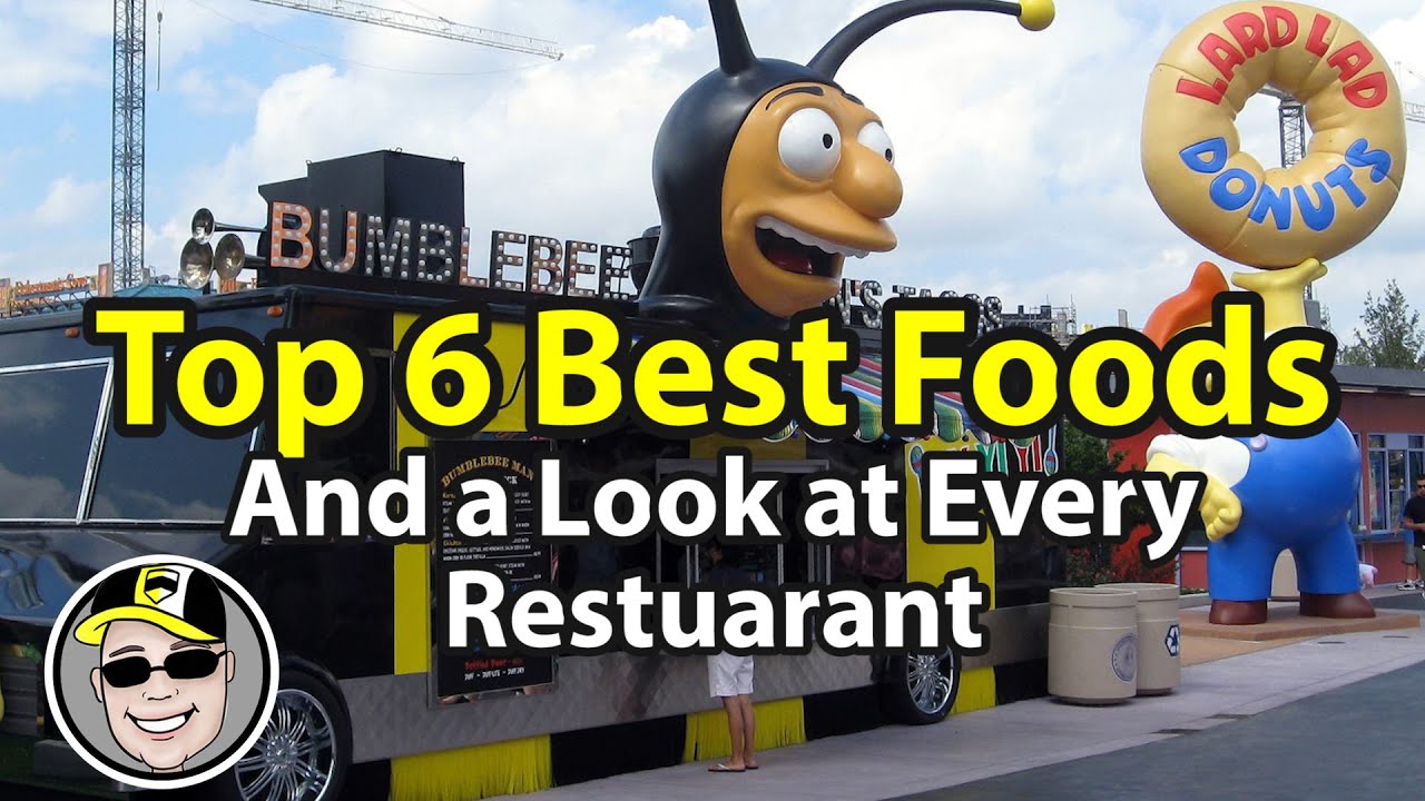 Top 6 Best Foods at Universal Studios | Taking A Look At All The Restaurants with Rickommendations